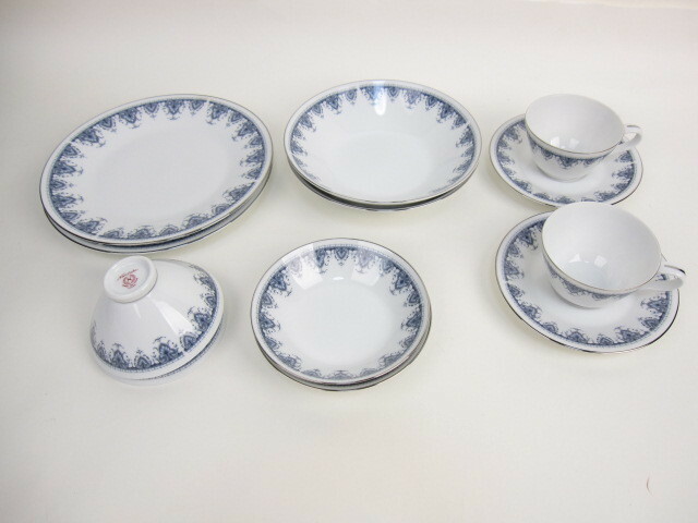 ノリタケ Noritake DANUBE ダニューブ 食器 カップ&ソーサー 茶碗 プレート 皿 セット B5