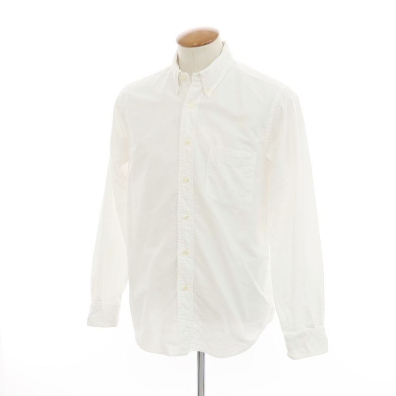【中古】セロ SERO コットン ボタンダウン カジュアルシャツ ホワイト【サイズ33】