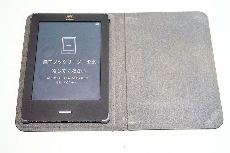 【質Banana】ジャンク品!Rakuten kobo/楽天コボ ケース付き 通常使用不可 現状渡し♪.。.:*・゜