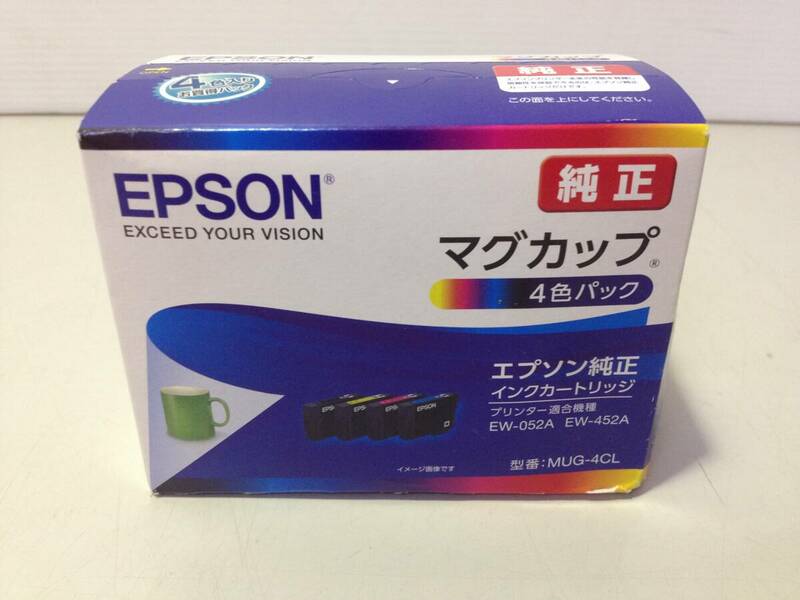 ★未開封品/未使用品/EPSON/エプソン/純正/マグカップ/4色パック/インクカートリッジ/MUG-4CL/適合機種：EW-052A/EW-452A/8-6462