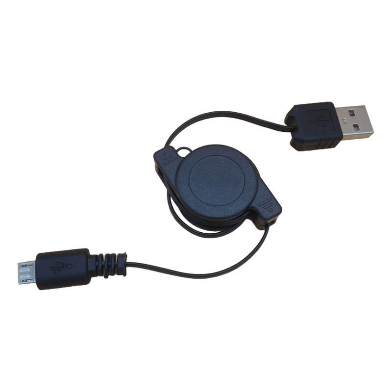 USBAメスからmicroメスへのダブルプル線 Android携帯電話の充電伸縮コード 伸ばすシェルデータケーブル USB伸縮延長ケーブル ;J1103;