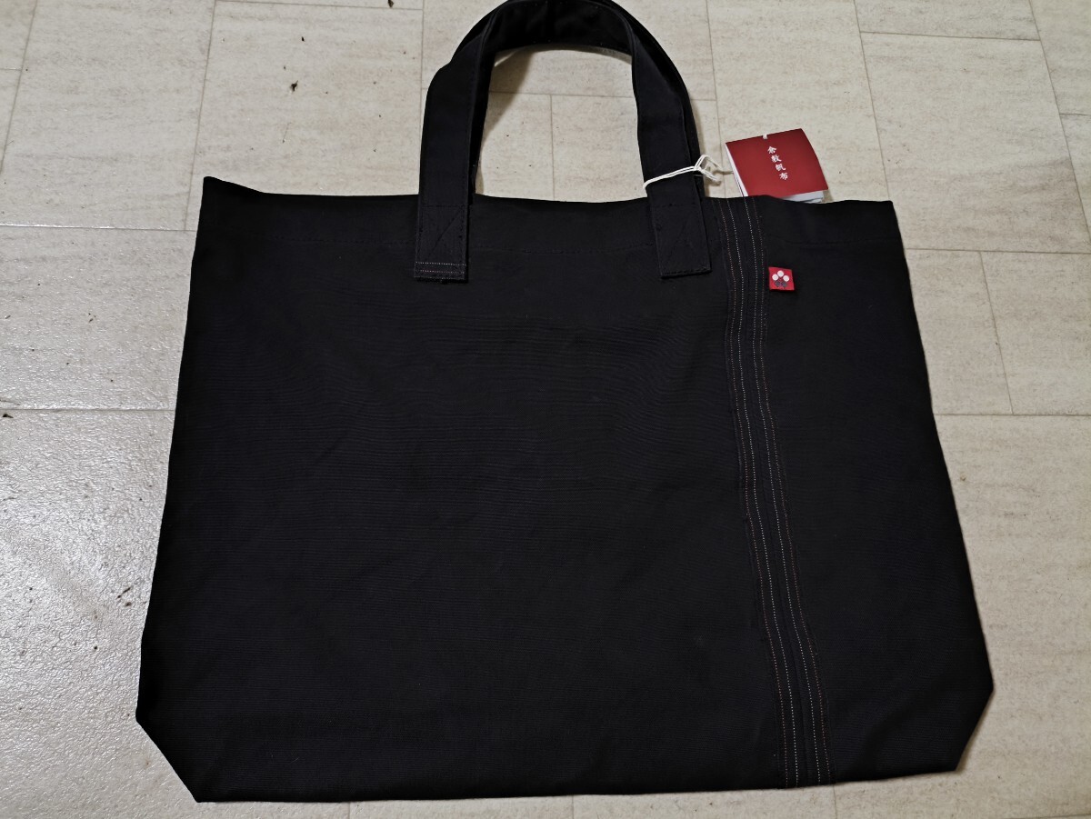 タグ付き未使用品　倉敷帆布(クラシキハンプ) / トートバッグ/コットン/BLK | キャンバス　布製セルヴィッジトートバッグ　