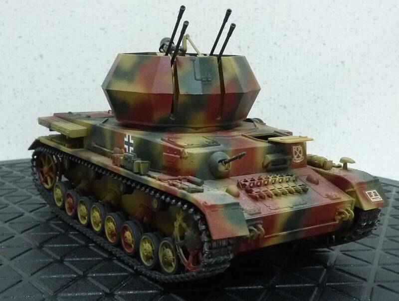 1/35 タミヤ ヴィルベルヴィント20mm4連高射砲38型＋イタレリ Pz.Kpfw.Ⅳ Ausf.(H)塗装完成品