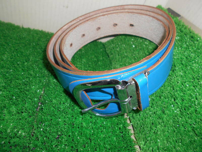 タイガー牛革ベルト（長尺100cm） BZB300 ブルー