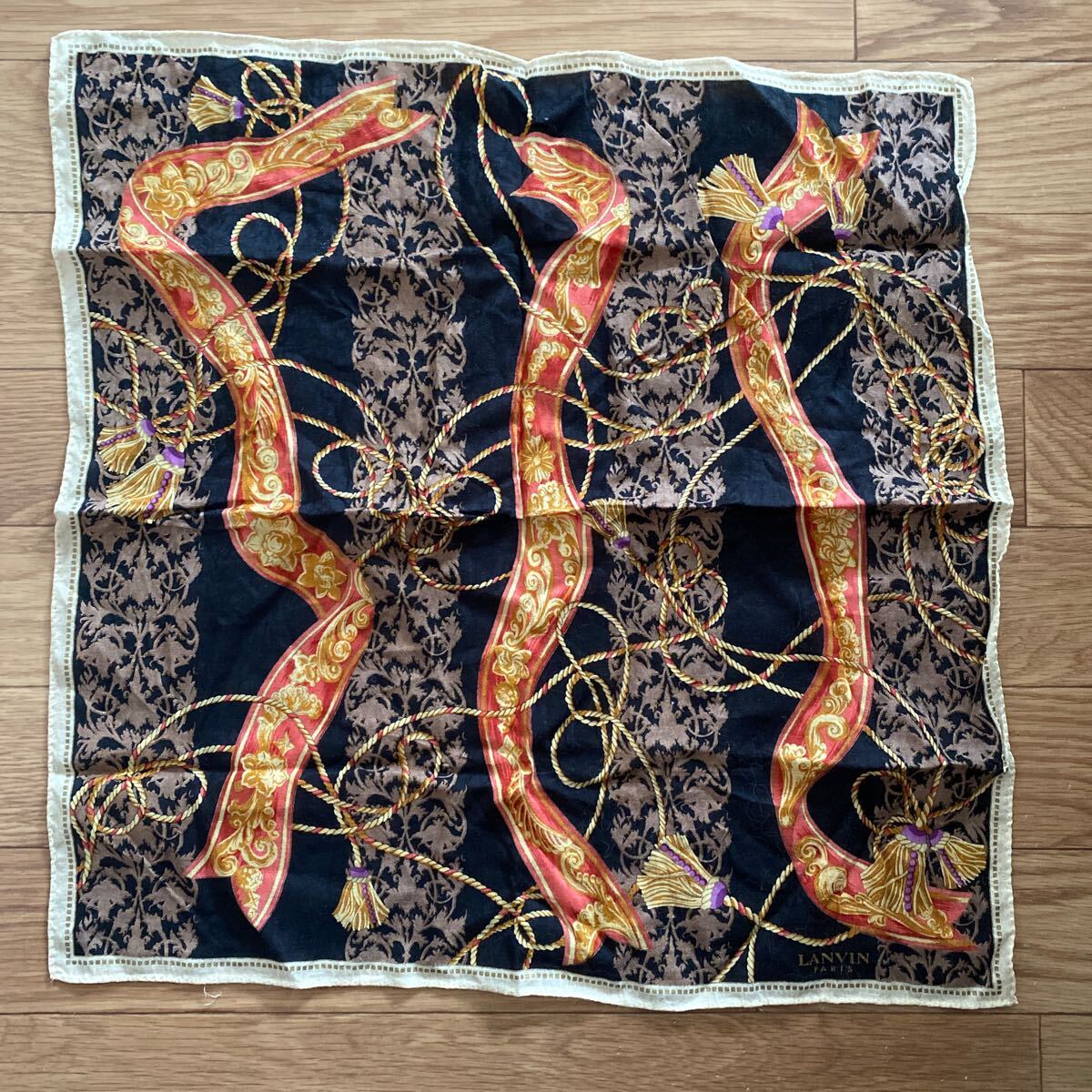 LANVIN PARIS ランバン ハンカチ 服飾小物 レトロ アンティーク ヴィンテージ 最終値