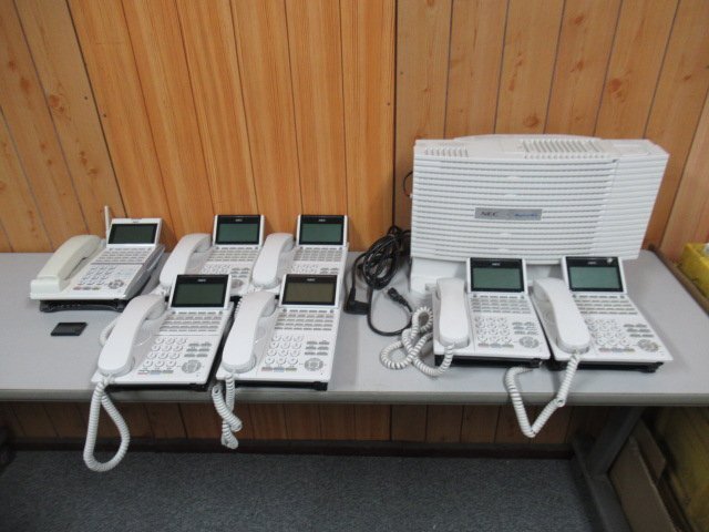 新 OK 8258) NEC IP8D-3KSU-B1 V2.01 - IP8D-082U-A1 IP8D-IPTU-A1 [DTK-24D-1D(WH) 6台] DTZ-24BT-3D(WH) 基板入 AspireWX 保証有