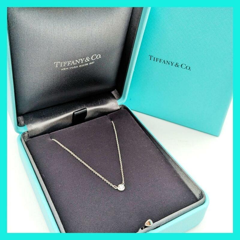 【最終値下げ】現行品 TIFFANY&Co. ティファニー バイザヤード ネックレス Pt 950 PT プラチナ エレサペレッティ 4.5mm 一粒ダイヤ 