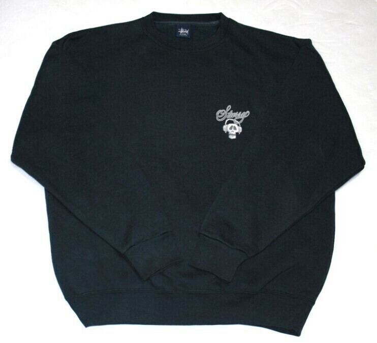 ★STUSSY★ステューシー　スカルプリント　トレーナーヴィンテージUSA製USED!!!