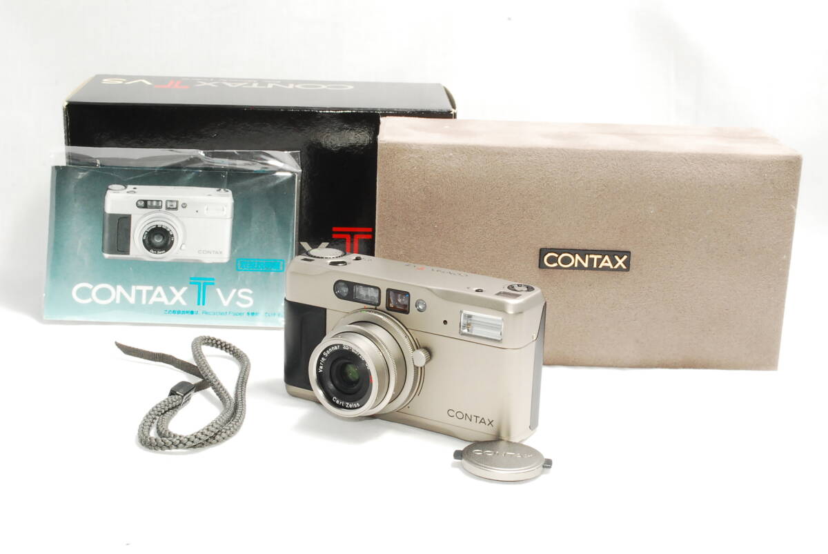 ☆取扱説明書★ストラップ☆ケース★元箱付☆CONTAX コンタックス TVS コンパクトカメラ Carl Zeiss y1384