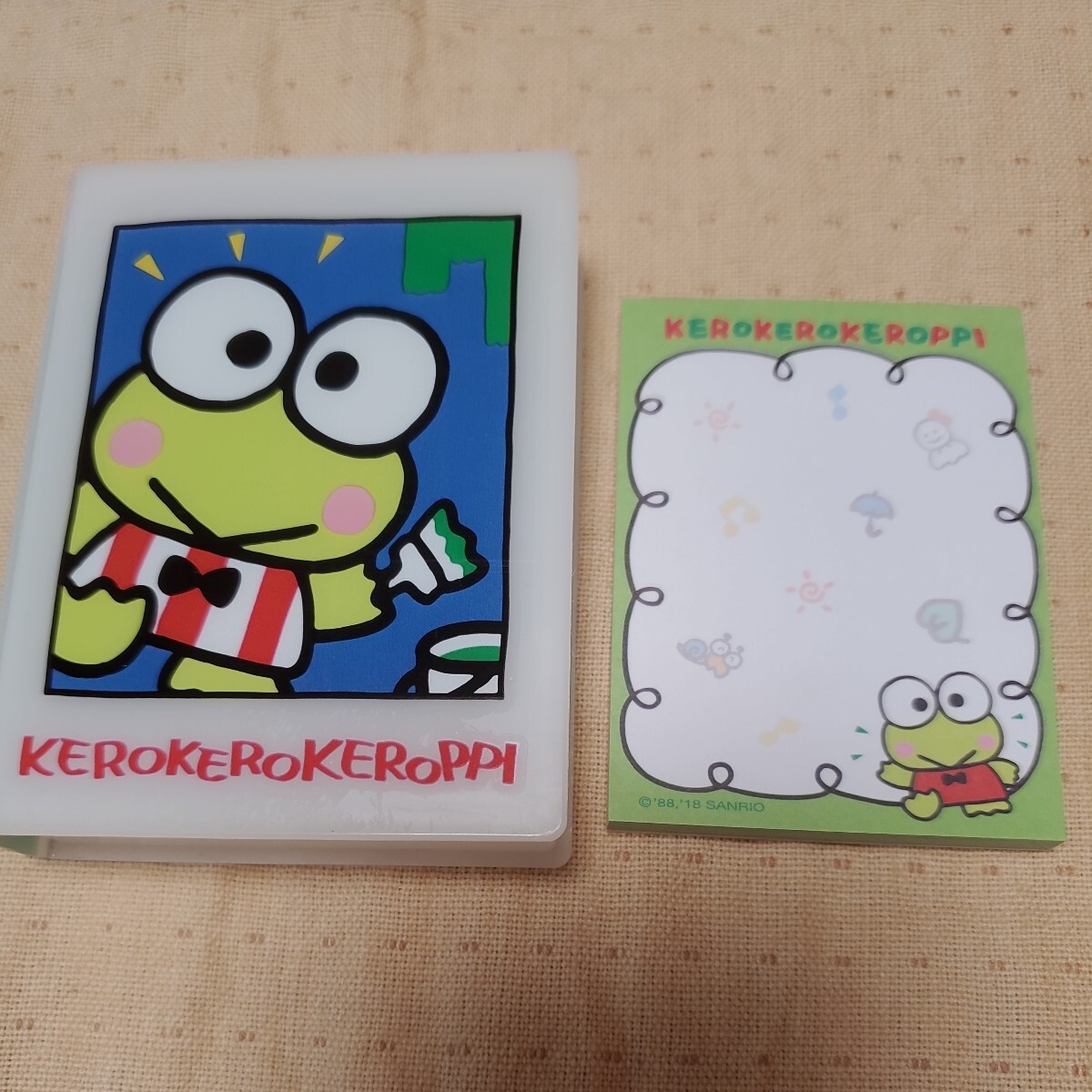 けろけろけろっぴ ブック形ケース入りメモ　Sanriooriginal　レトロキャラクター　８０年代デザイン　サンリオ　激レア