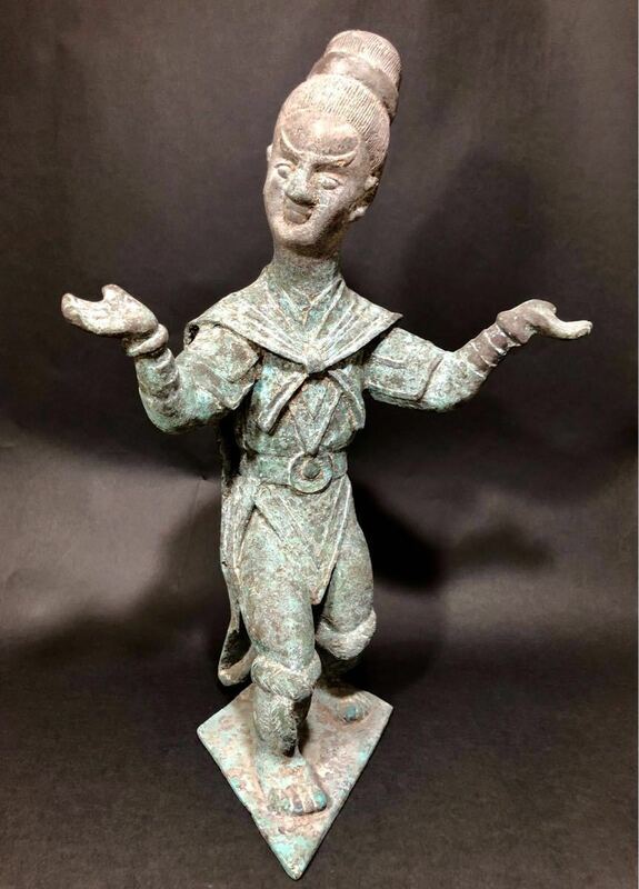 青銅 舞人立像 中国美術　春秋戦国時代　複製