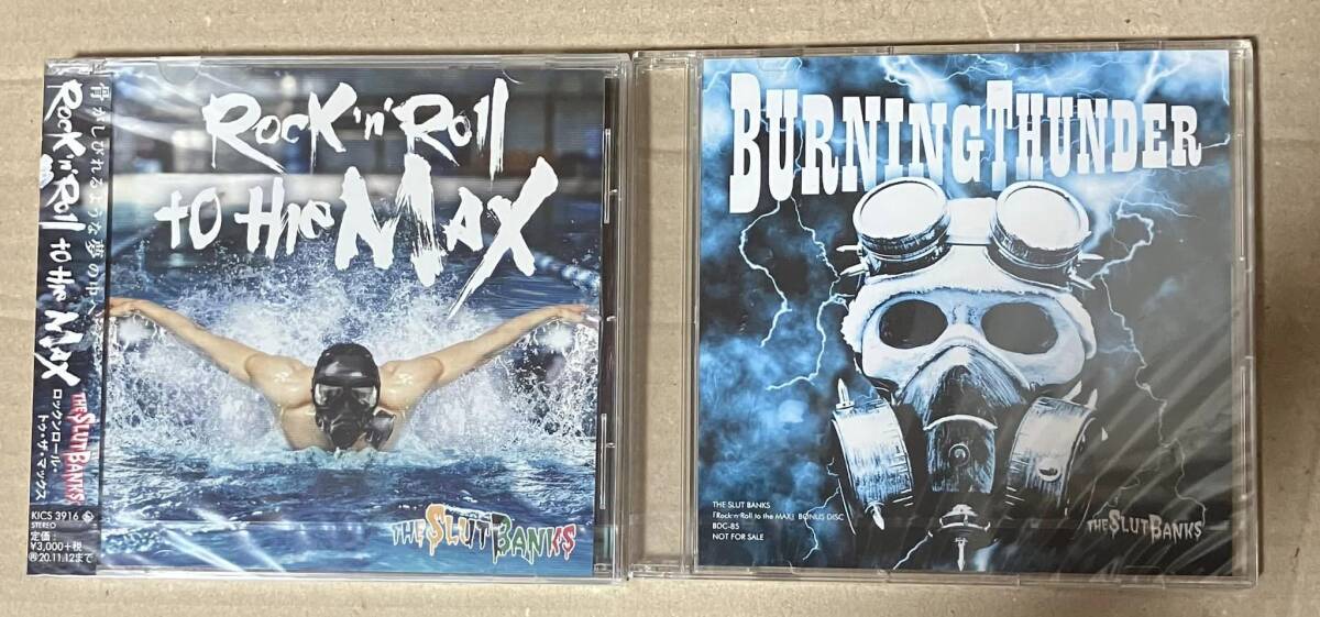 新品未開封　THE SLUT BANKS / ROCK ’N ROLL TO THE MAX　ボーナスCD「BURNING THUNDER」付属　２枚セット