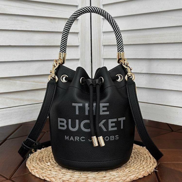 MARC JACOBS THE BUCKET BAG バケットバッグ マイクロ ハンドバッグ レザー 巾着 2WAY