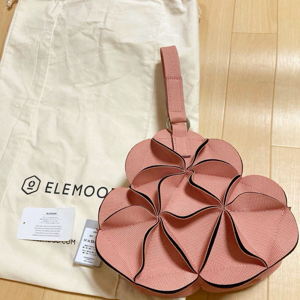 ELEMOOD/エレムード ブロッサムシリーズ ピンク　レディース　ハンドバッグ　スーツに　レザー　カバン　バッグ　レザー フォーマル a23