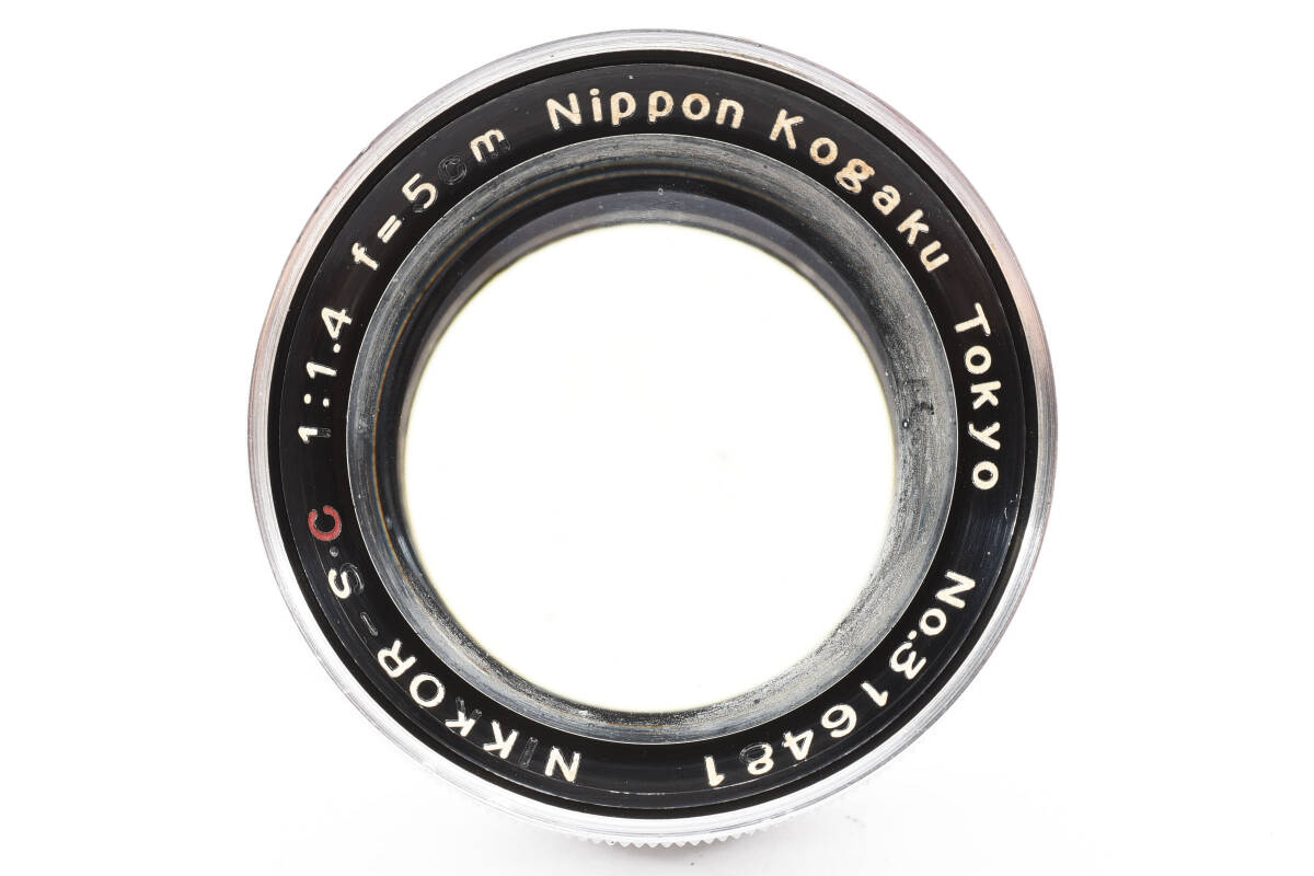 レア 東京 トーキョー表記 Nikon Nikkor-SC 5cm 50mm f1.4 Nippon Kogaku Tokyo ニコン 日本光学 ♯2910