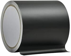 ハッピークロイツ テープ式 PVC カーラッピングフィルム 10cm幅 × 6m マットブラック HZ275