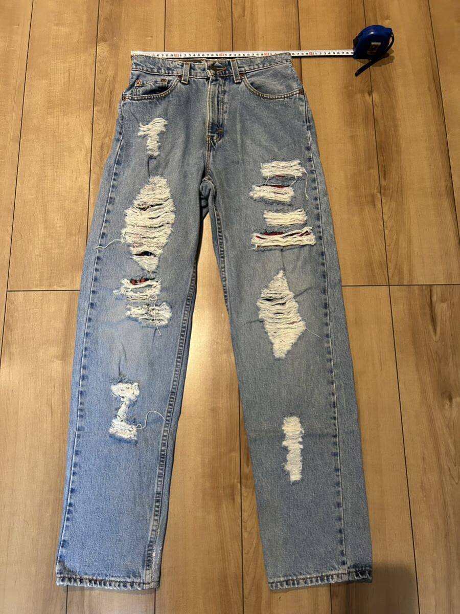 リーバイス ＬＥＶＩ’Ｓ ダメージジーンズ パッチワーク加工 古着 ジーパン
