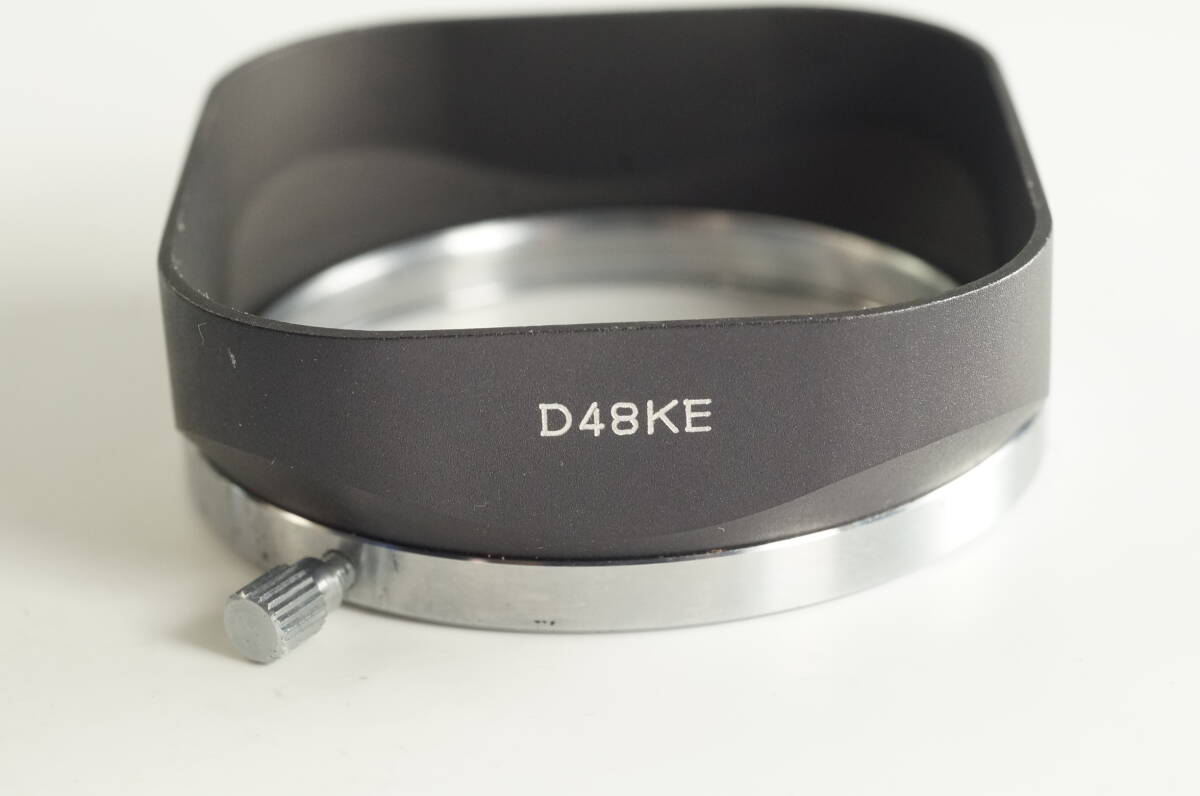 PH2群『キレイ』MINOLTA D48KE TD45mm F2.8用 内径48mm レンジファインダー V3 AL-2 式ミノルタ 角型メタルフード