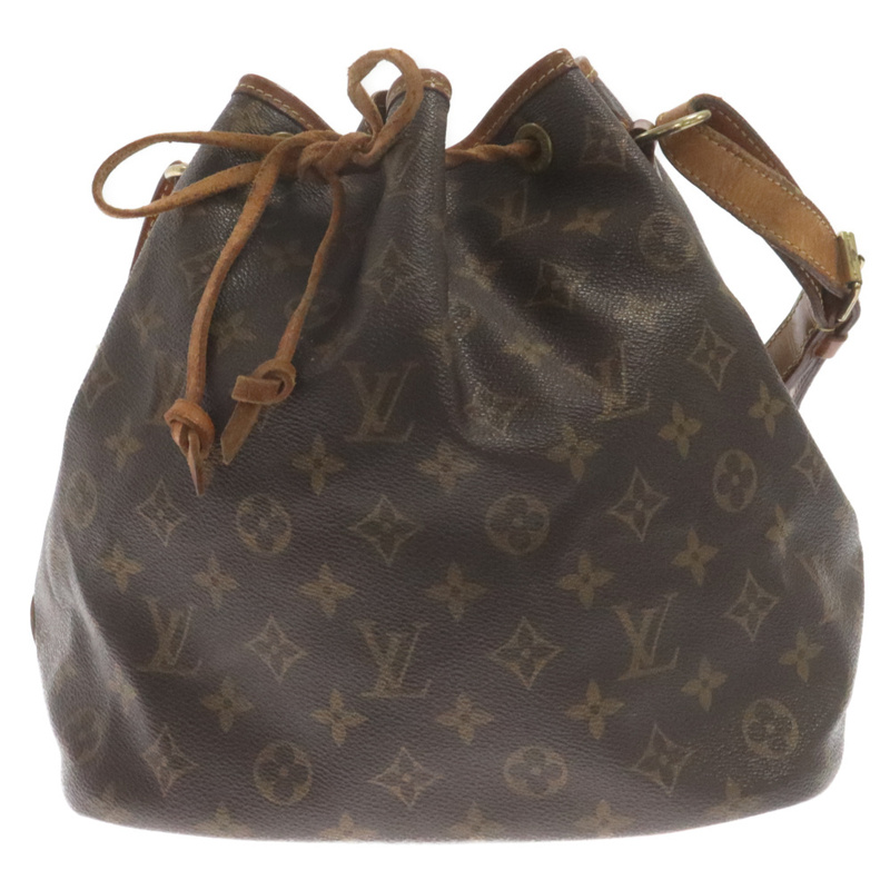 LOUIS VUITTON ルイヴィトン モノグラム プチノエ ワンショルダーバッグ M42226 ブラウン