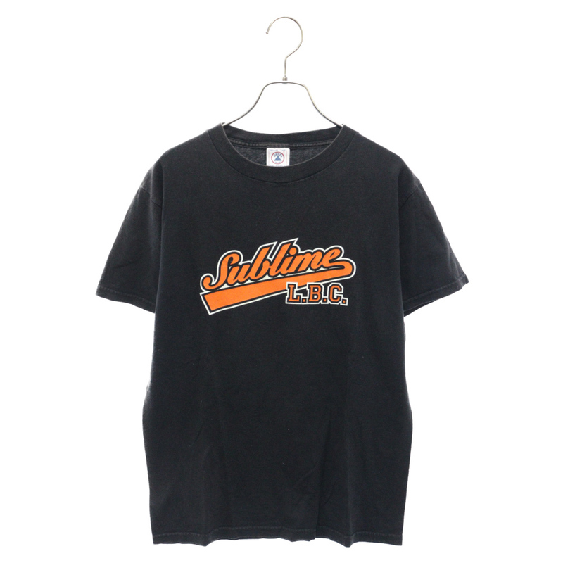 VINTAGE ヴィンテージ 00SS SUBLIME サブライム フロントロゴプリント クルーネック 半袖Tシャツ ブラック