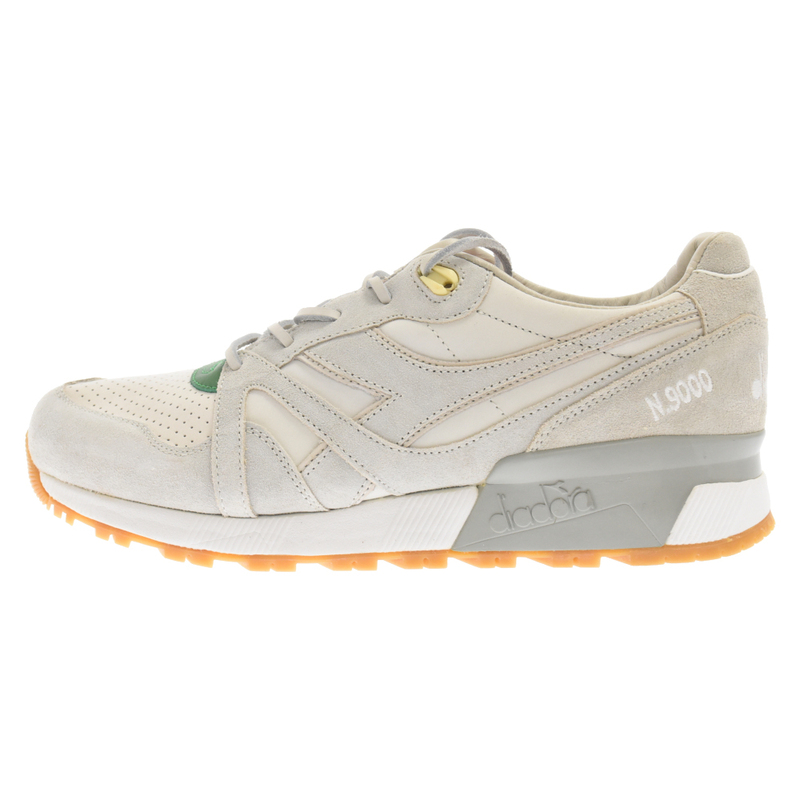 diadora ディアドラ ×PATTA N9000 ITALIA パタ イタリア ローカットスニーカー ホワイト US9.5/27.5cm 160413-06-20006