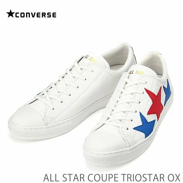 新品 未使用 コンバース 24.0cm オールスター クップ トリオスター OX ホワイト/トリコ CONVERSE ALL STAR COUPE TRIOSTAR OX