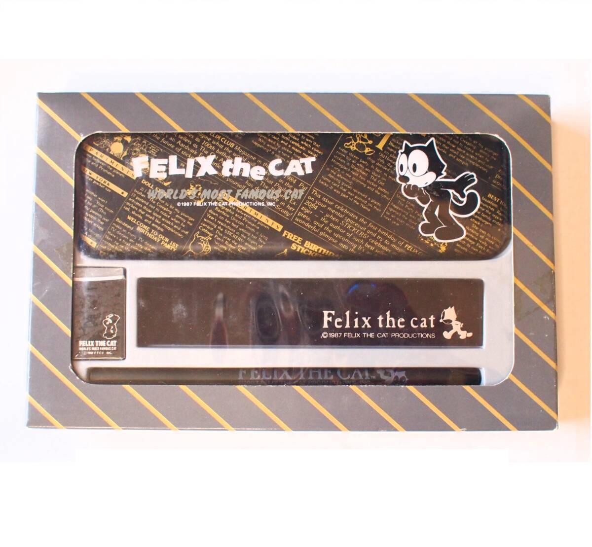 ◆ FELIX The CAT フィリックス / 缶ペンケース、筆箱セット - サンリオ