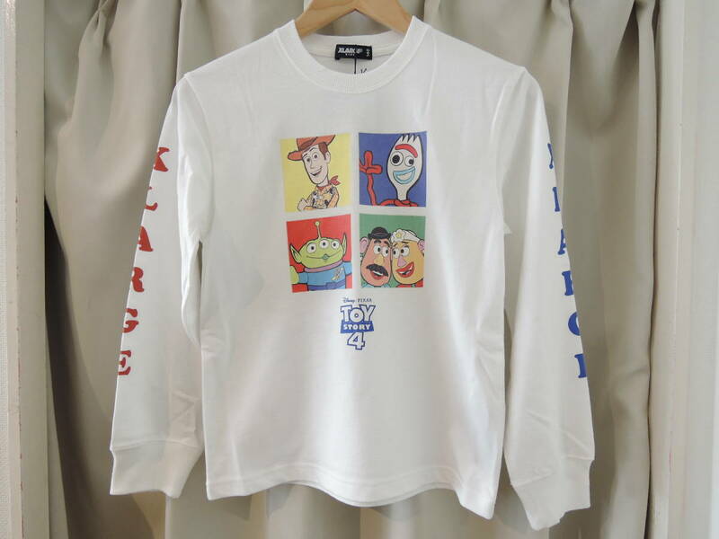  X-LARGE エクストララージ XLARGE Kids 【DISNEY/PIXAR】TOY STORY ボックスデザイン Tシャツ トイストーリー4 140 最新 値下げ！送料込