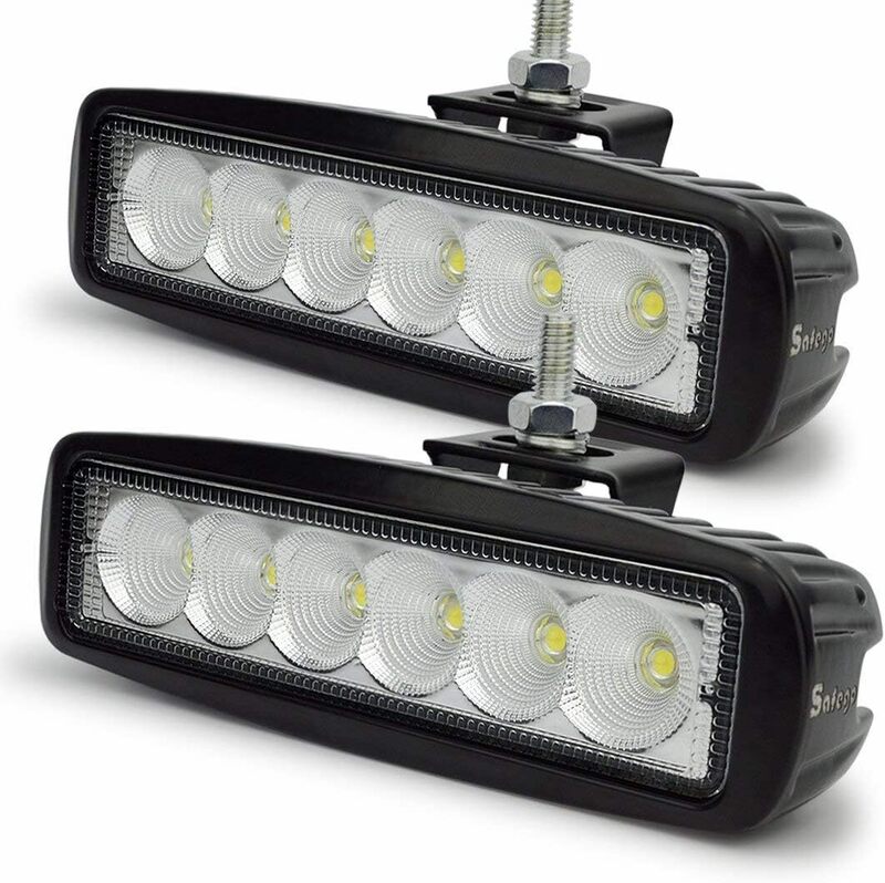 2個ｘ18W作業灯(広角) Safego 2 x 18W LED 作業灯/ワークライト 広角タイプ LED 車外灯 農業機械 除雪