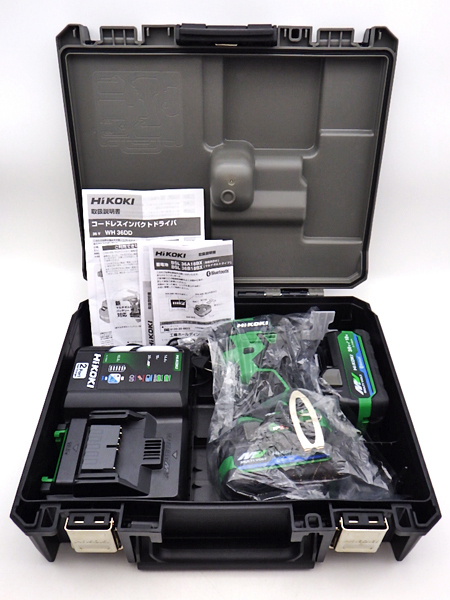 【未使用】HiKOKI ハイコーキ コードレスインパクトドライバ WH36DD 2XHLSZ Bluetooth 電池2個付 グリーン マルチボルト 24年モデル