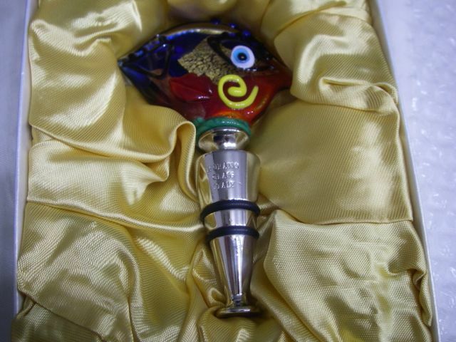 箱根ガラスの森美術館 モダンアート ボトル栓 ヴェネチア製 新品未使用