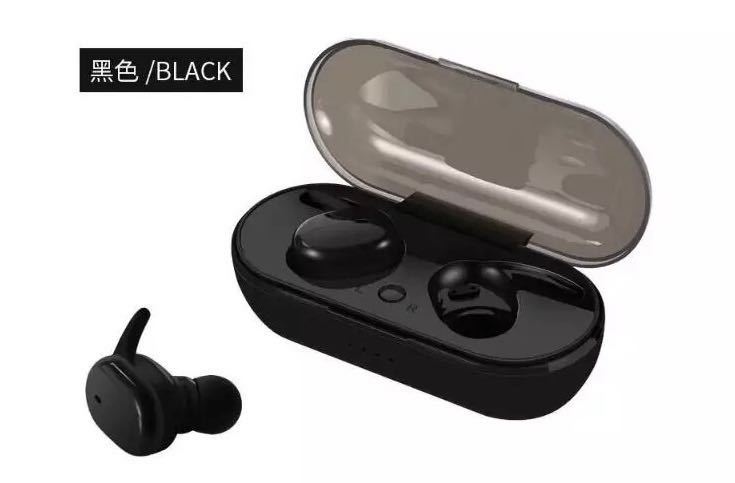 イヤホン ワイヤレスイヤホン Bluetooth 5.0 両耳 　完全ワイヤレス 完全独立型 マイク ハンズフリー 両耳 充電ケース　ブラック　3