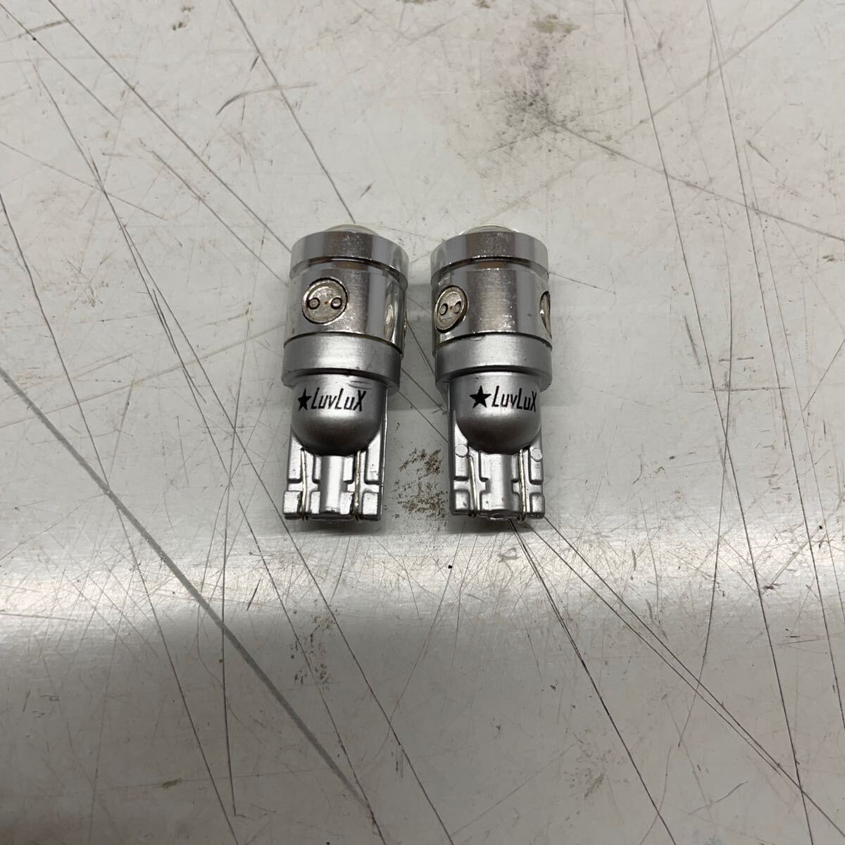 LuvLuX LED T10 T16 ウィンカー ポジション スモール 球 マメ 電球 ライト LED オレンジ 左右セット LR 2個 点灯確認済み K60718