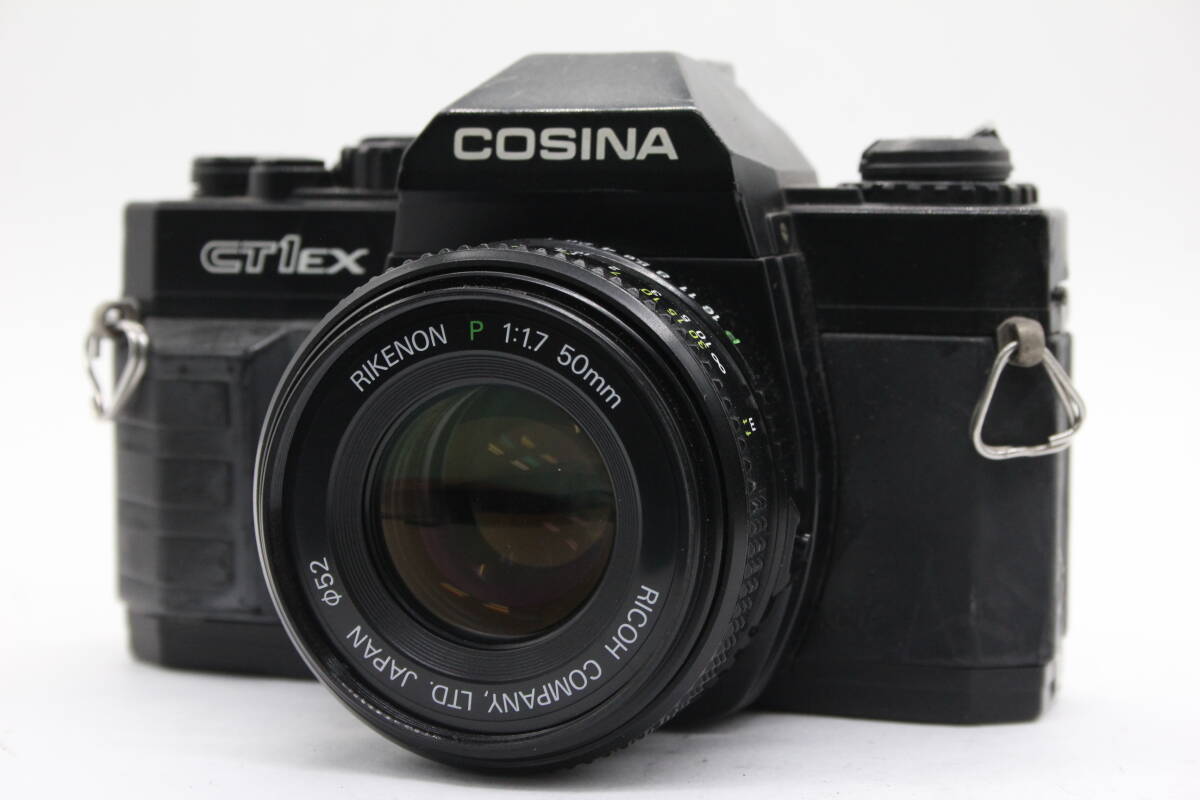 【返品保証】 コシナ COSINA CT1 EX ブラック Rikenon P 50mm F1.7 ボディレンズセット v3782