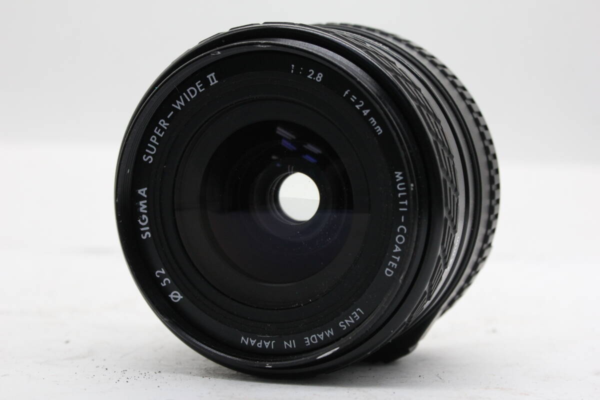 【返品保証】 シグマ Sigma SUPER-WIDE II MULTI-COATED 24mm F2.8 ミノルタマウント レンズ v4948