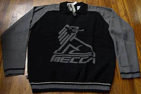 ★MECCA(メッカ)セーター(A)【デッド】L：黒×墨黒