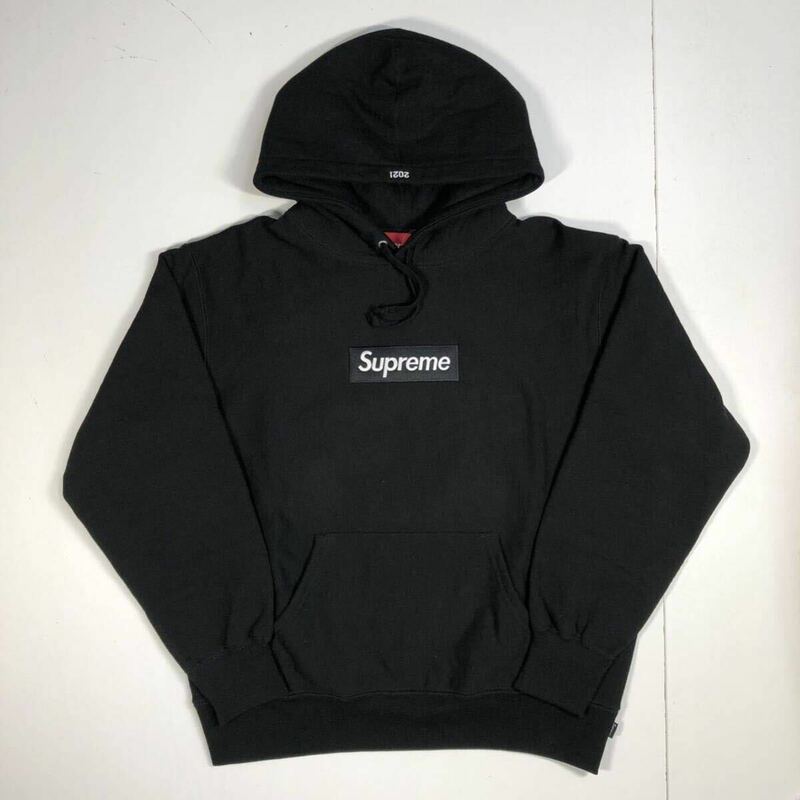 【S】新品 Supreme 21AW Box Logo Hooded Sweatshirt Black シュプリーム ボックス ロゴ フーデッド パーカー ブラック G2333