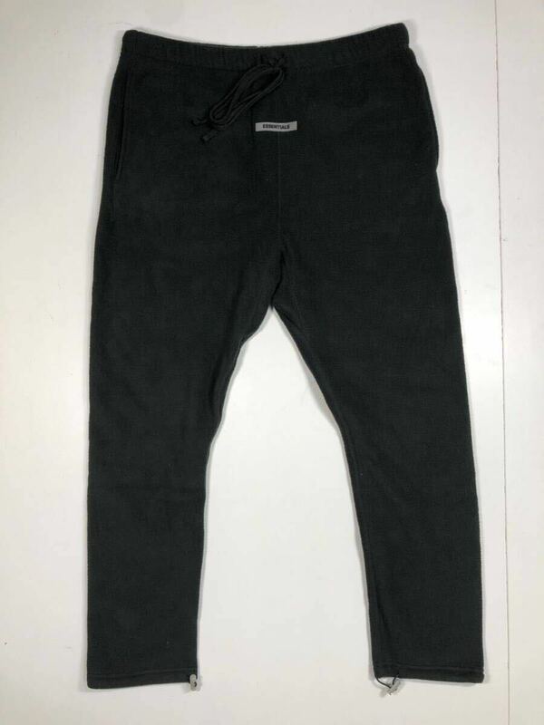 【XL】FOG ESSENTIALS Polar Fleece Pants Black エフオージー エッセンシャルズ ポーラー フリース パンツ ブラック 黒 T487