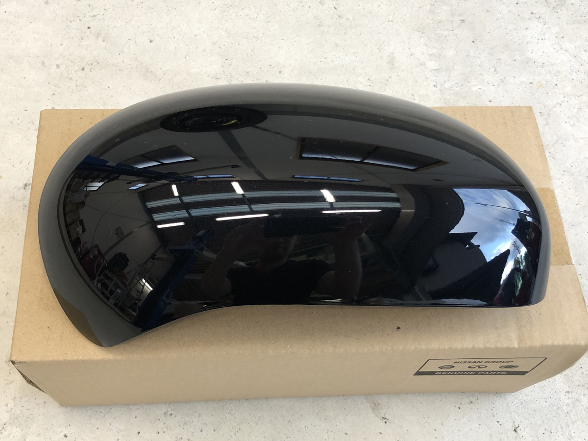 日産純正 ドアミラー カバー 右 ★美品★ F15 ジューク 前期 B20 サファイアブラック RH 運転席側 96373 1FG0A 黒色