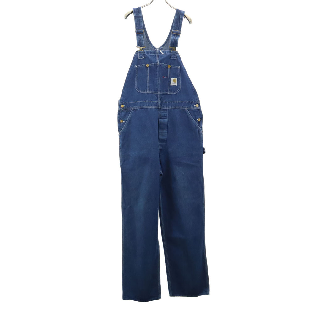 Carhartt カーハート 70s USA製 ヴィンテージ プリントタグ デニム オーバーオール W38 メンズ