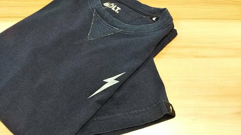 RHC取扱 Lightning Bolt【ブランド denim Tシャツ】正規新品 ライトニングボルト【丸首 デニムTee】藍色 インディゴネイビー【Mサイズ】