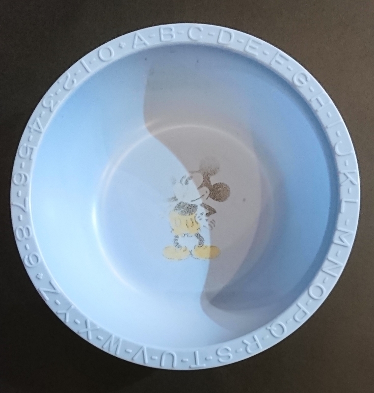 30s 40s mickey mouse bran flakes dish ミッキーマウス フレーク 皿 アンティーク