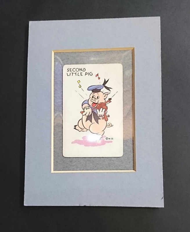30s vintage mickey mouse old maid cards second little pig アンティーク ミッキーマウス オールド メイド カード リトル ピッグ