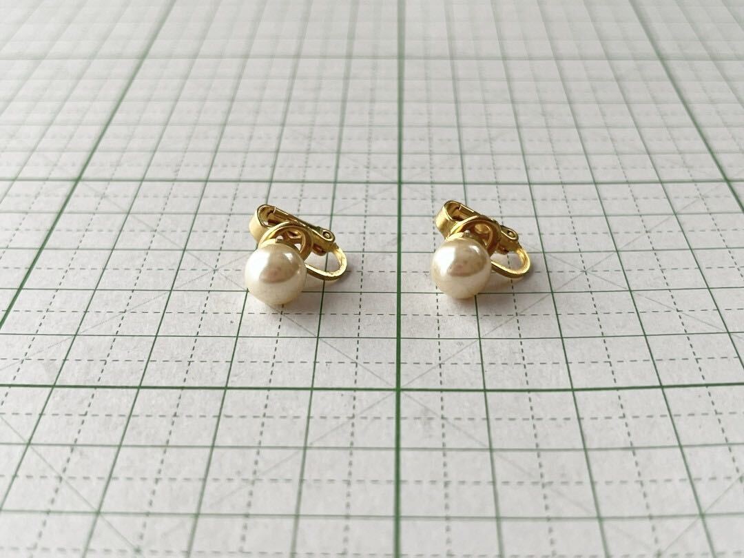 K ★レア★ 美品　海外製　刻印なし　イヤリング　◯7 送料185円〜　アンティーク　ビンテージ