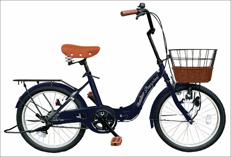 【2024New Model】折りたたみ自転車 シティサイクル 20インチ TS20M ダークブルー 空気入れ付き AIJYU CYCLE