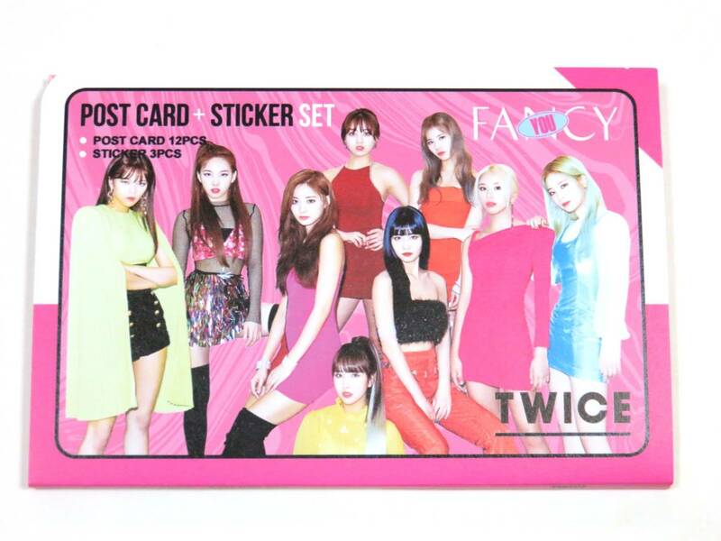 送無) TWICE/トゥワイス★ポストカード & ステッカー SET 新品 FY