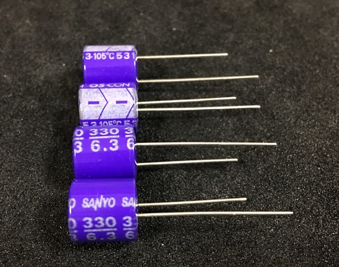 SANYO　OSコン　6.3V　330μF　6SA330M　13個