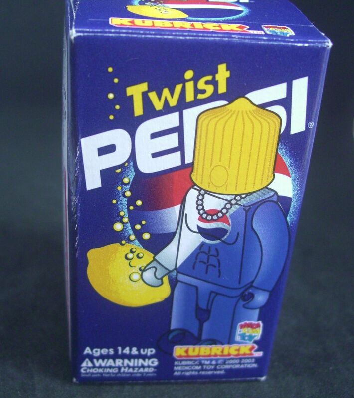 ♪♪【非売品】ペプシ PEPSI MAN × KUBRICK ツイストキャンペーン当選品 PEPSI Twist man 2003 ノベルティフィギュア ♪♪