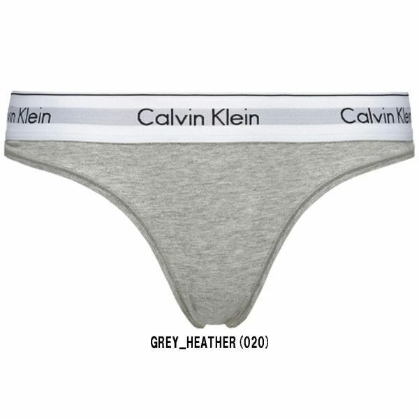 ※訳あり アウトレット Calvin Klein(カルバンクライン)ck Tバック ビキニ ショーツ レディース modern cotton F3786 grey_heather Mサイズ