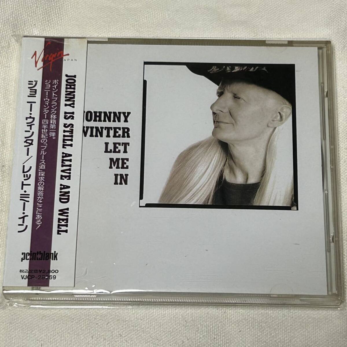 オマケ付！ジョニー・ウインターJohnny Winter 「レット・ミー・イン」国内盤